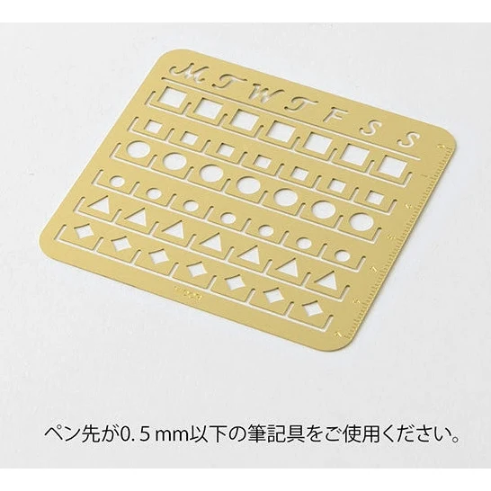 Midori Brass Calendar Template - M - Image 3