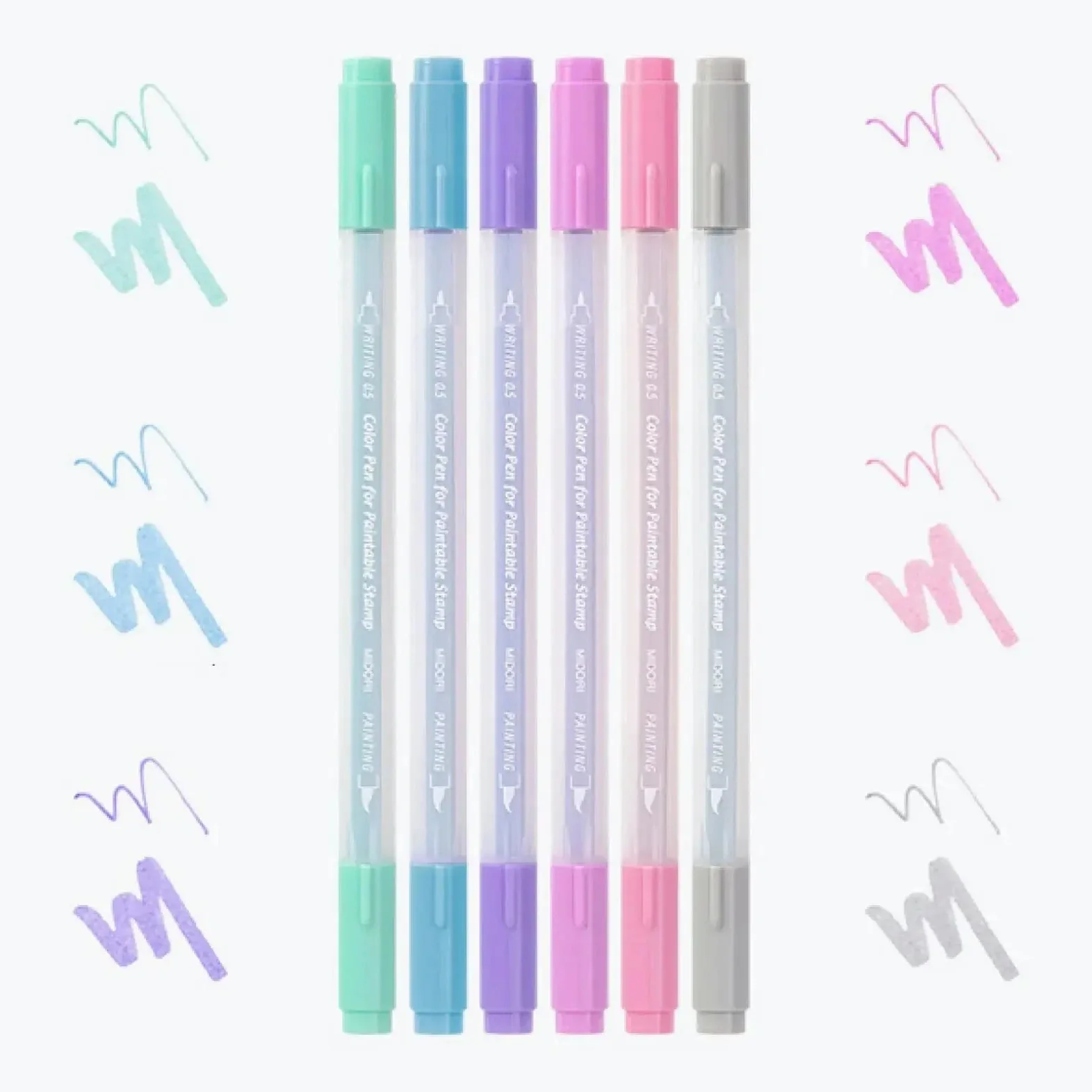 Midori Color Pens for Paintable Stamp 6P - Image 3