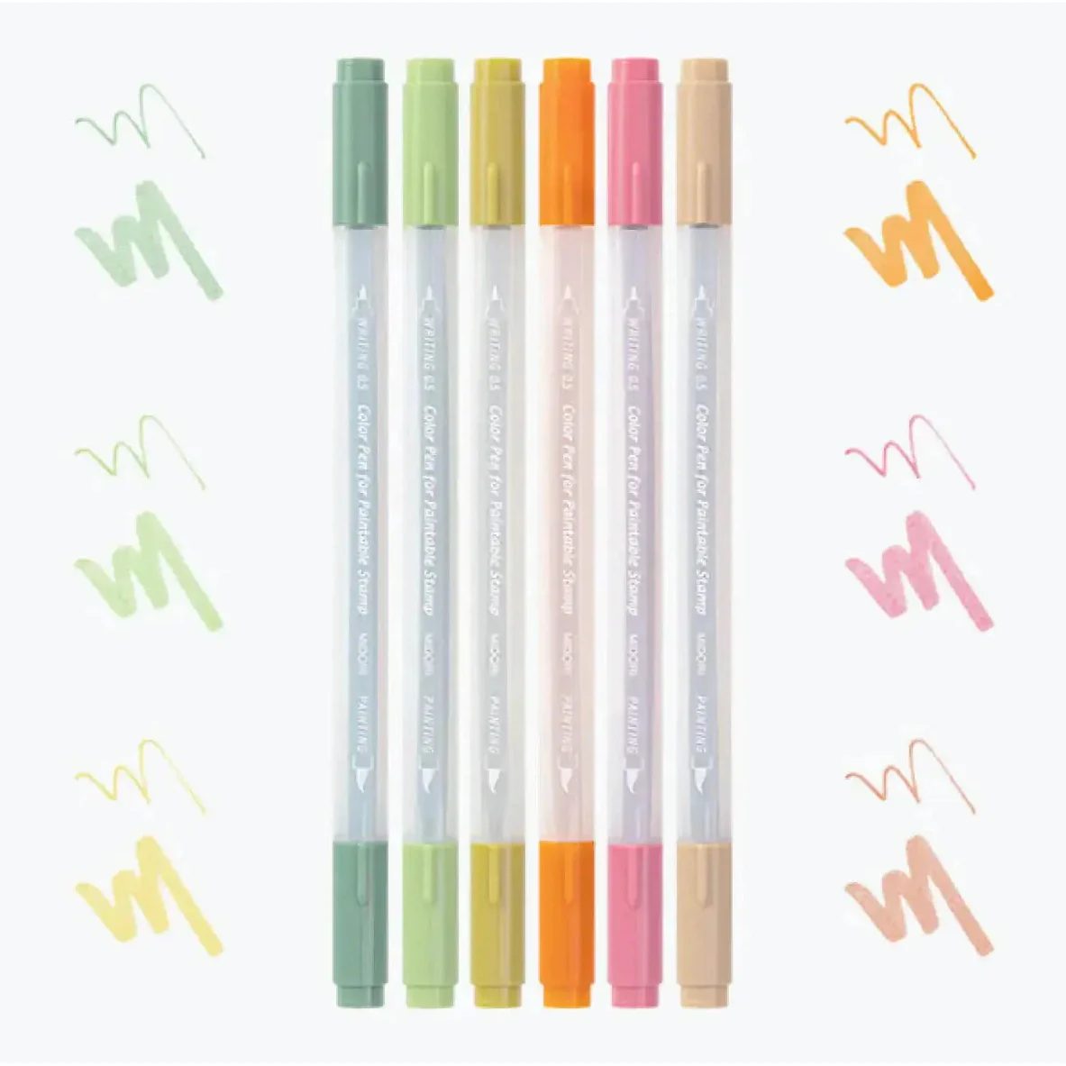 Midori Color Pens for Paintable Stamp 6P - Image 5