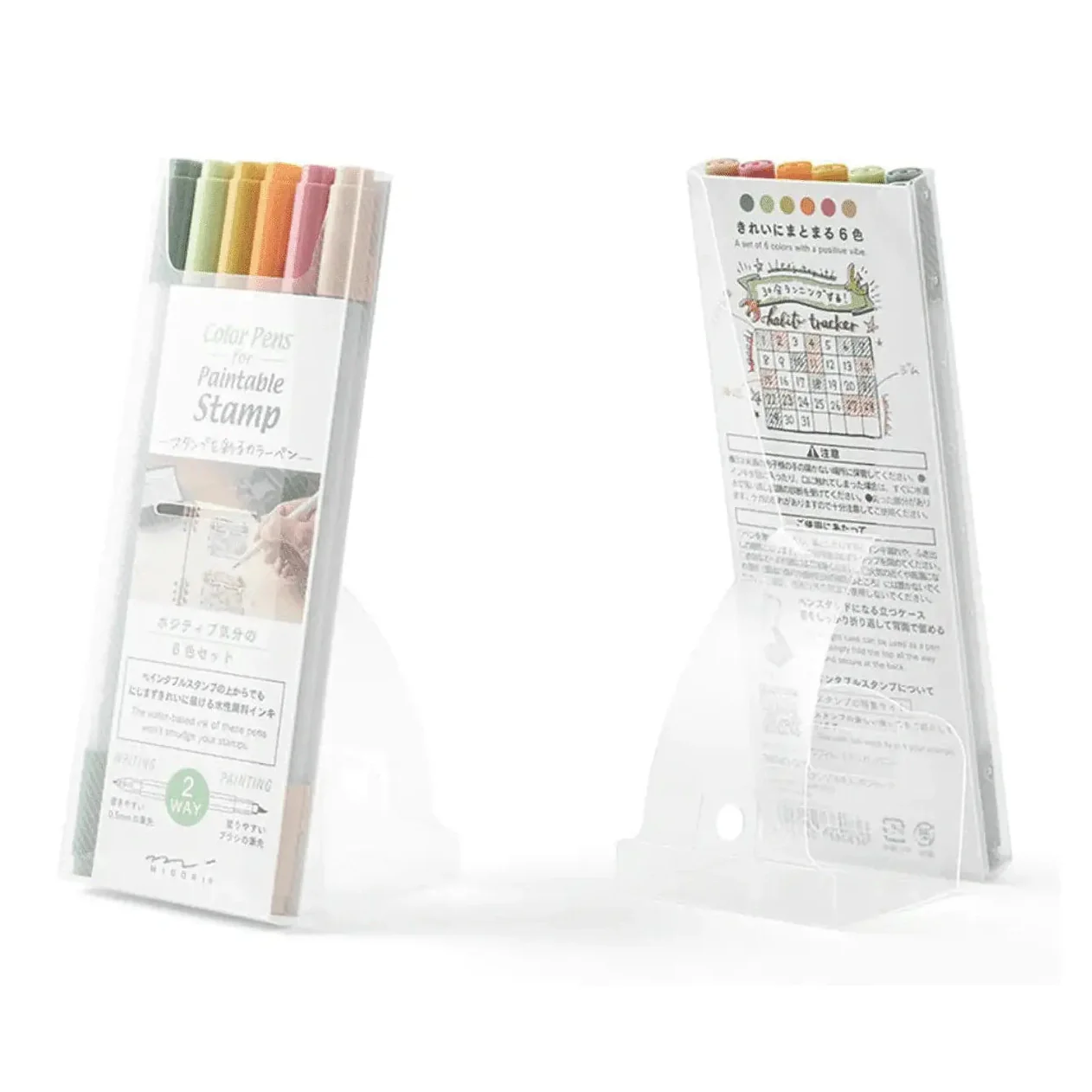 Midori Color Pens for Paintable Stamp 6P - Image 7