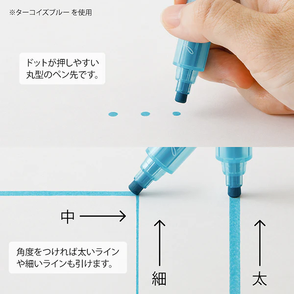 Midori Connecting Pen Join Dots 3pk Grey Tone - Image 5