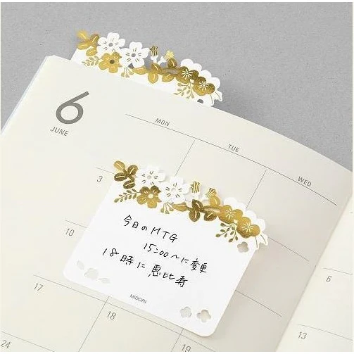 Midori Die-Cut Sticky Note Floral - Image 7