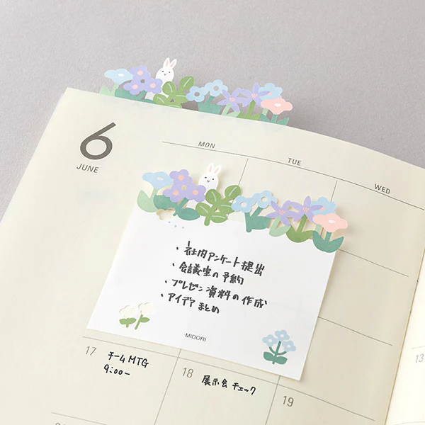 Midori Die-Cut Sticky Note Flower Garden - Image 6