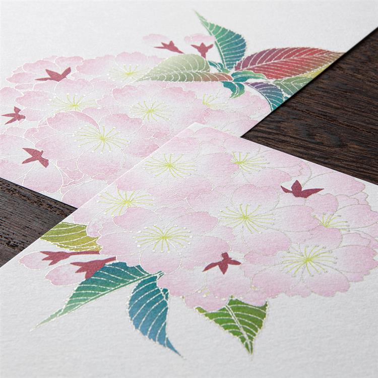 Midori Kami Letter Paper - Silk Sakura - Image 2