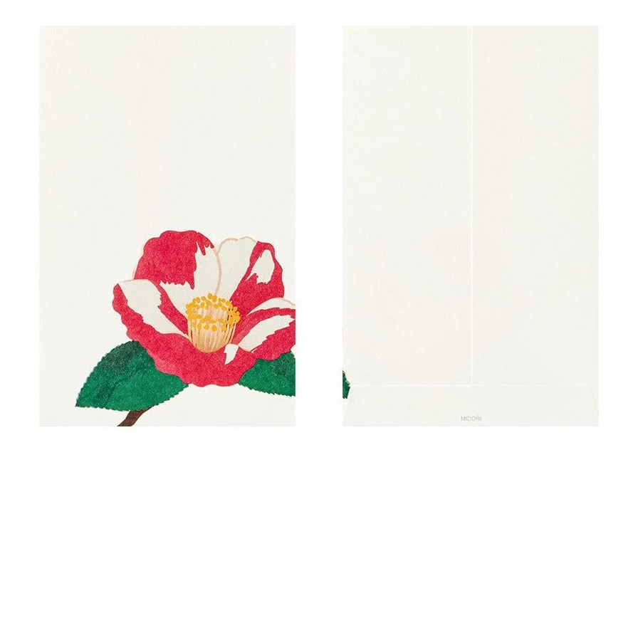 Midori Kami Letter Set Camellia - Image 8