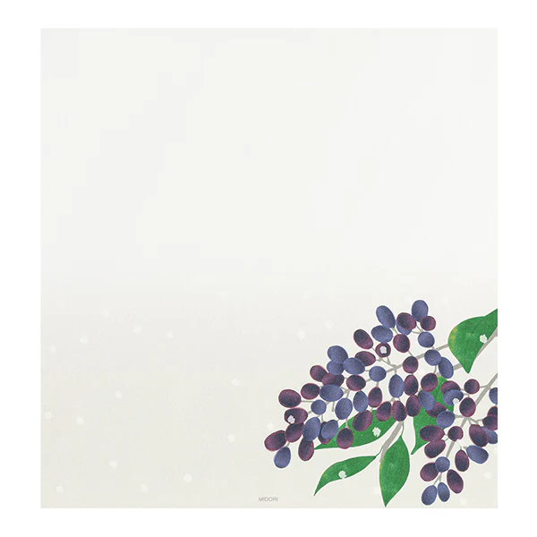 Midori Kami Letter Set Winter Harvest Berries - Image 3