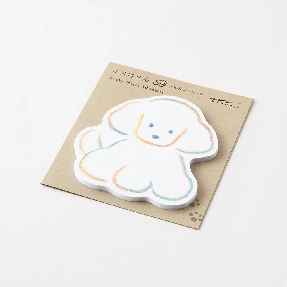 Midori Memo & Message Sticky Note - Dog - 30 Sheets - Image 4