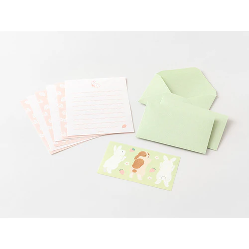 Midori Message Letter Set - Rabbit - Image 2