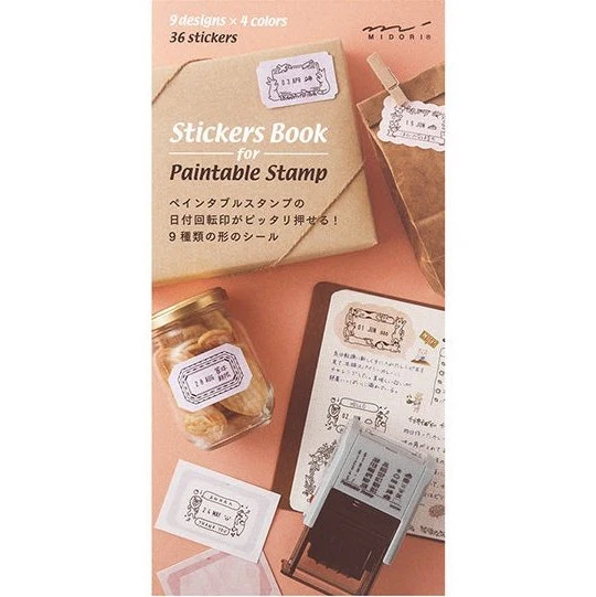 Midori Stickers Book for Paintable Stamp 36 Stickers - Image 7
