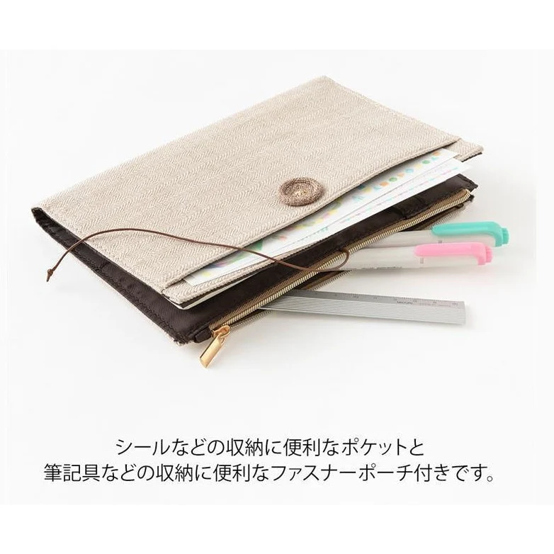Midori Yuru Log Cloth Cover - B6 - Image 5