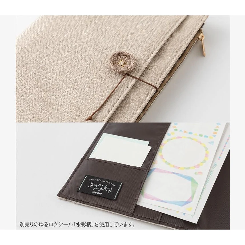 Midori Yuru Log Cloth Cover - B6 - Image 6