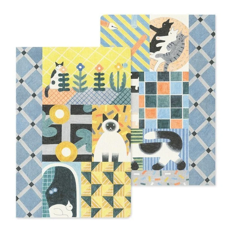 Midori Yuru Log Notebook Cat B6 Dot Grid 5mm - Image 2