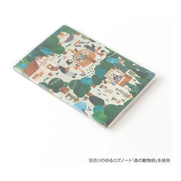 Midori Yuru Log Notebook Clear Cover B6 - Image 5
