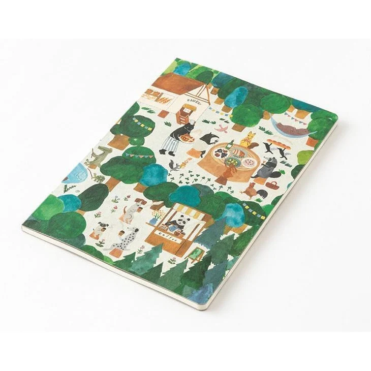 Midori Yuru Log Notebook Forest B6 Dot Grid 5mm - Image 3