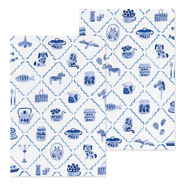 Midori Yuru Log Notebook My Life B6 Blue Nordic - Image 2