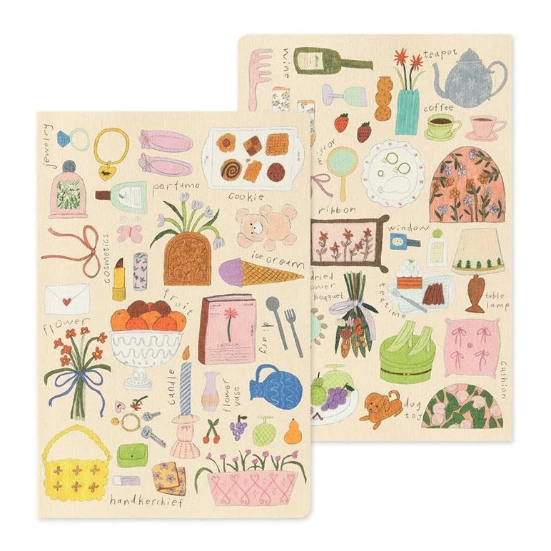 Midori Yuru Log Notebook My Life B6 Dot Grid 5mm - Image 2