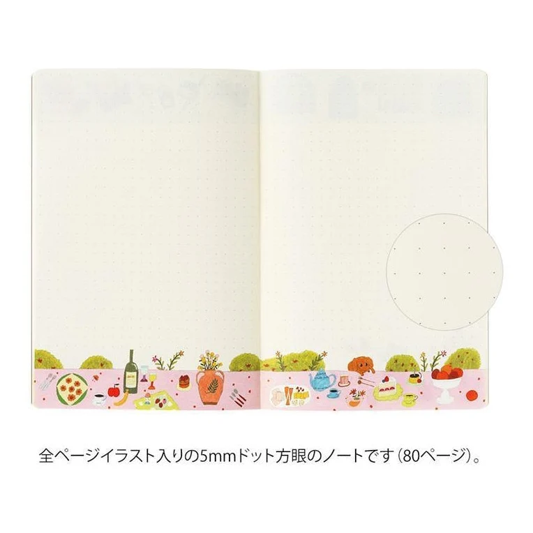 Midori Yuru Log Notebook My Life B6 Dot Grid 5mm - Image 5