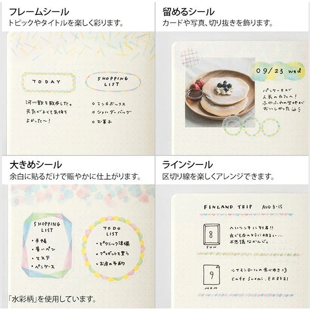 Midori Yuru Log Planner Sticker Sheets 2P - Forest Animals - Image 6