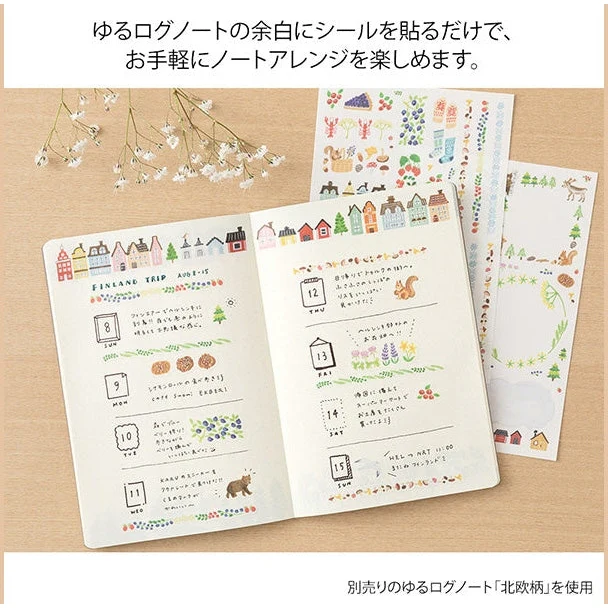Midori Yuru Log Planner Sticker Sheets 2P - Scandinavia - Image 4