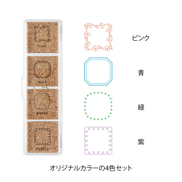 Midori Yuru Log Pre-inked Stamp - Frame - Image 3