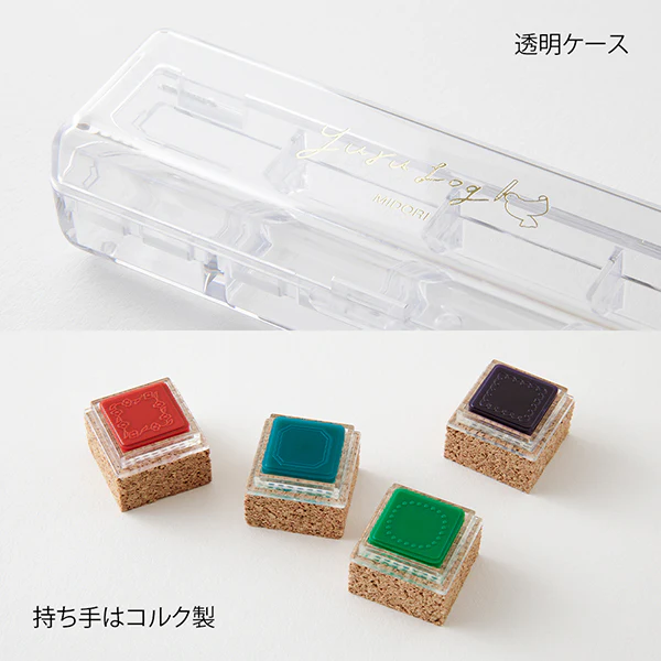 Midori Yuru Log Pre-inked Stamp - Frame - Image 5