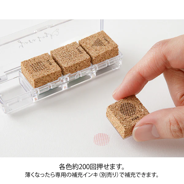 Midori Yuru Log Pre-inked Stamp - Geometrie - Image 4
