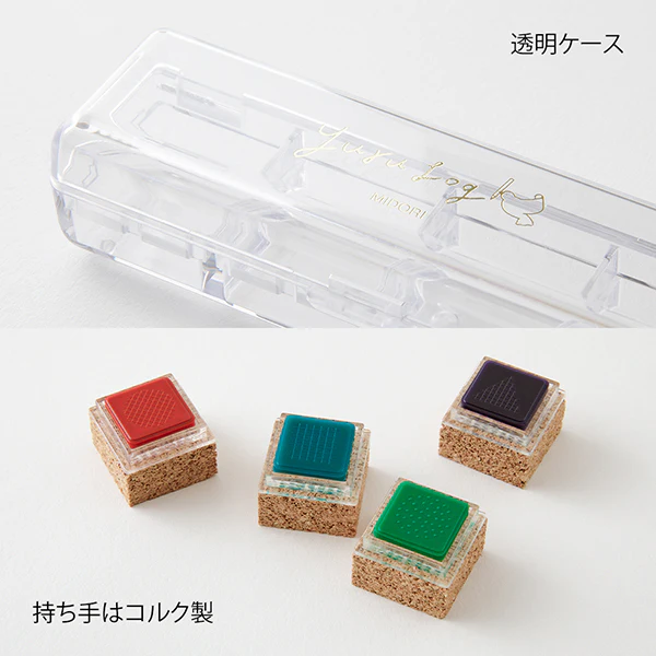 Midori Yuru Log Pre-inked Stamp - Geometrie - Image 5