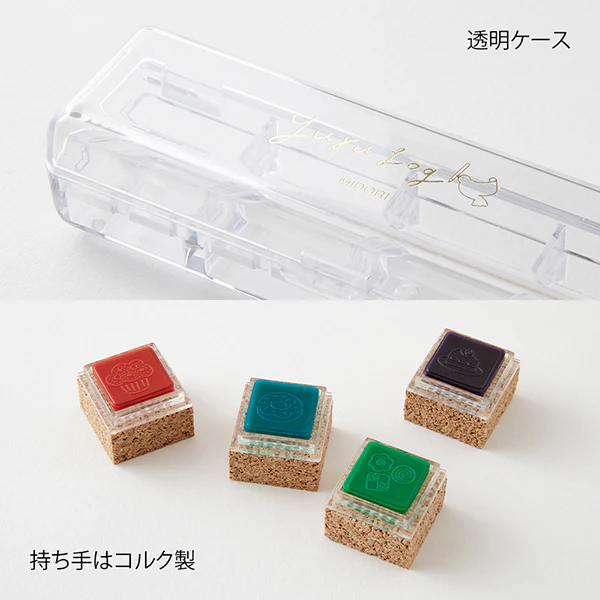 Midori Yuru Log Pre-inked Stamp - Sweet - Image 5