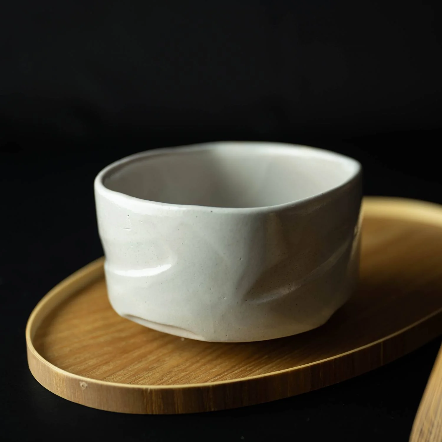 Mingei no Sato White Matcha Bowl - Image 3