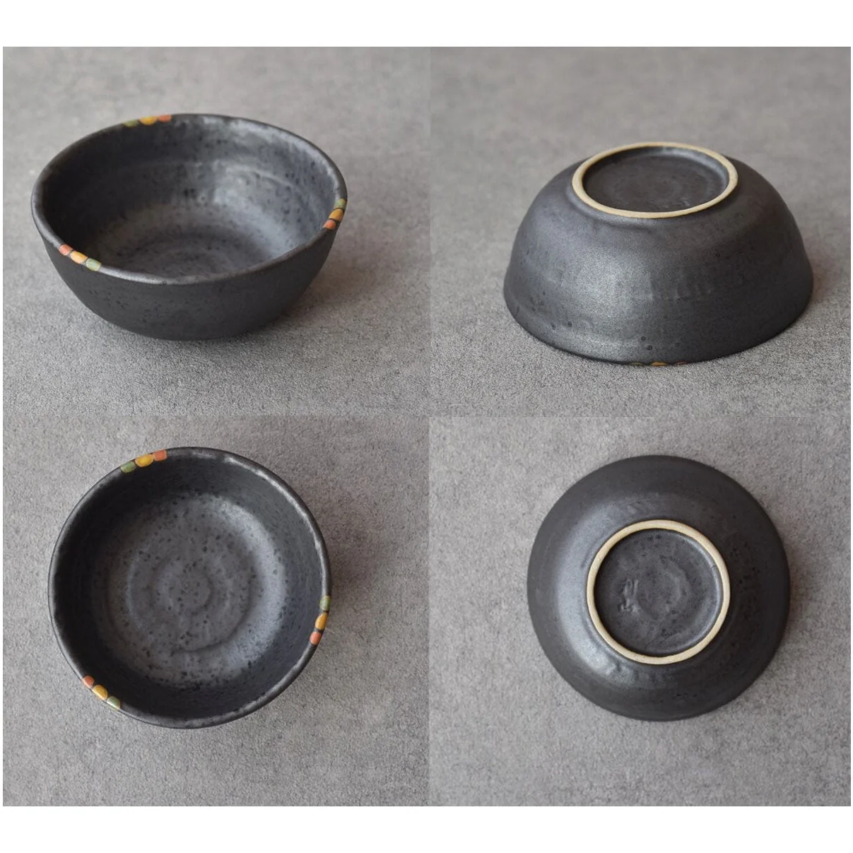 Mitani Black Speckle Small Bowl 11.3D 3.3H - Image 2