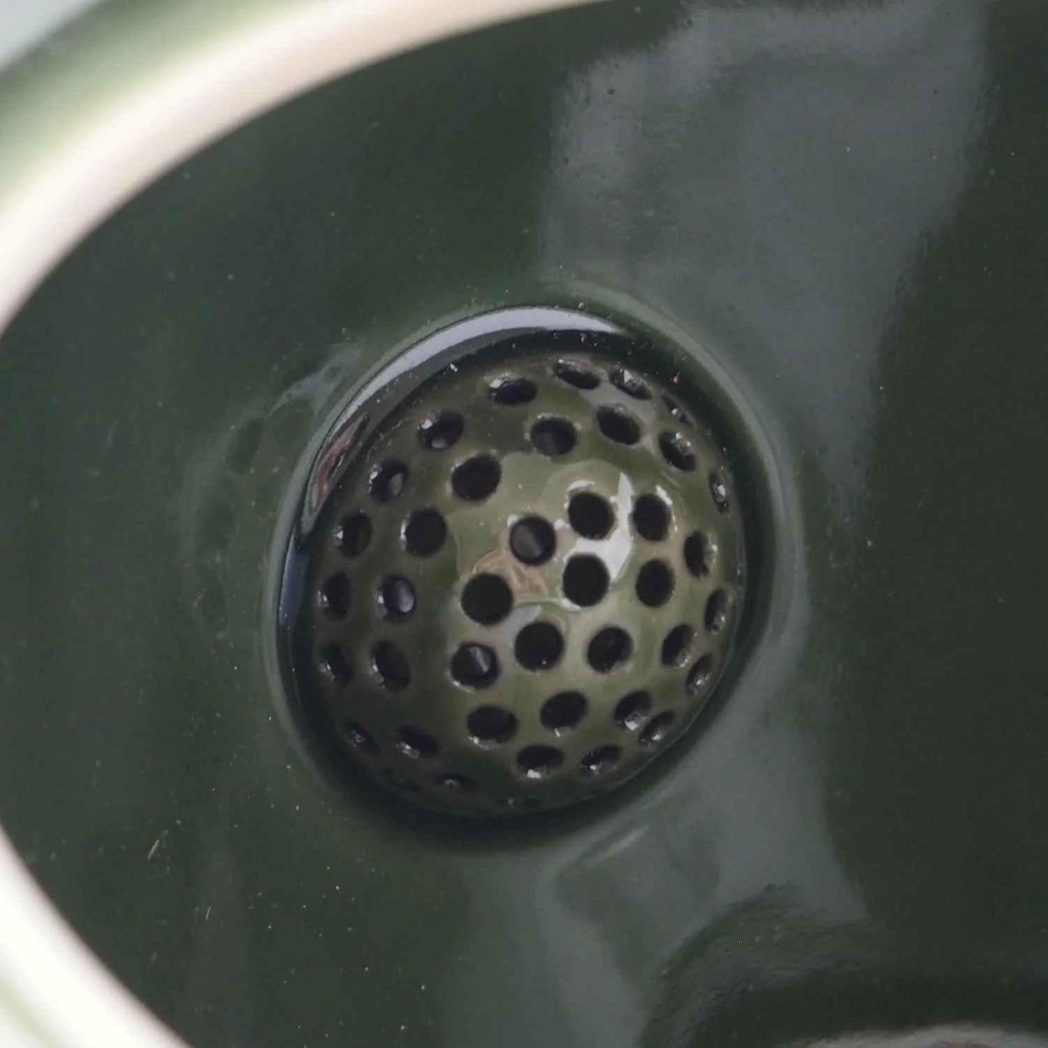 Miyama Crease Kyusu Teapot 400ml  - Oribe green - Image 2