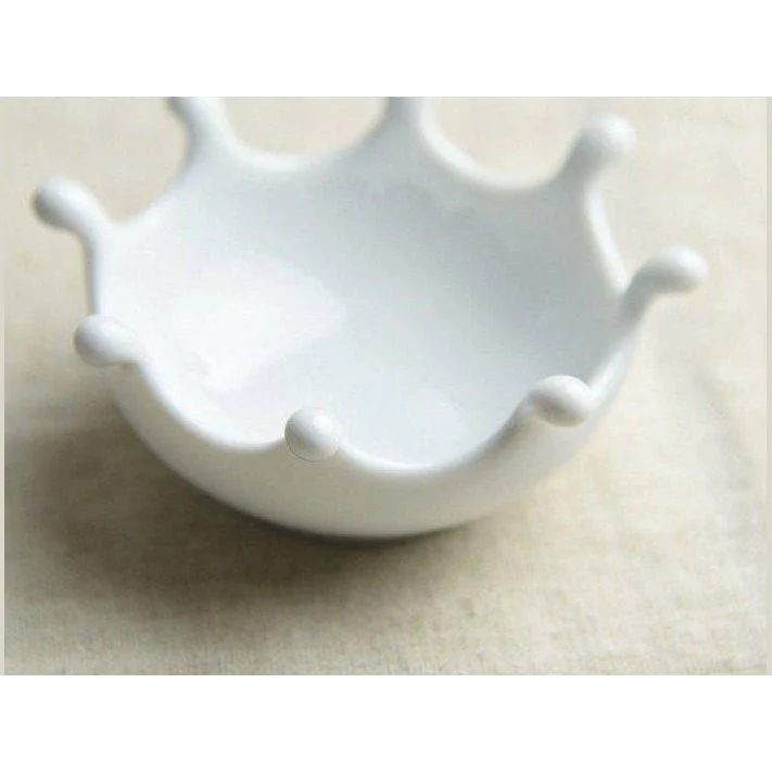 Miyama Amuse Milk Crown Drop Mini Dish 7.5D - Image 3