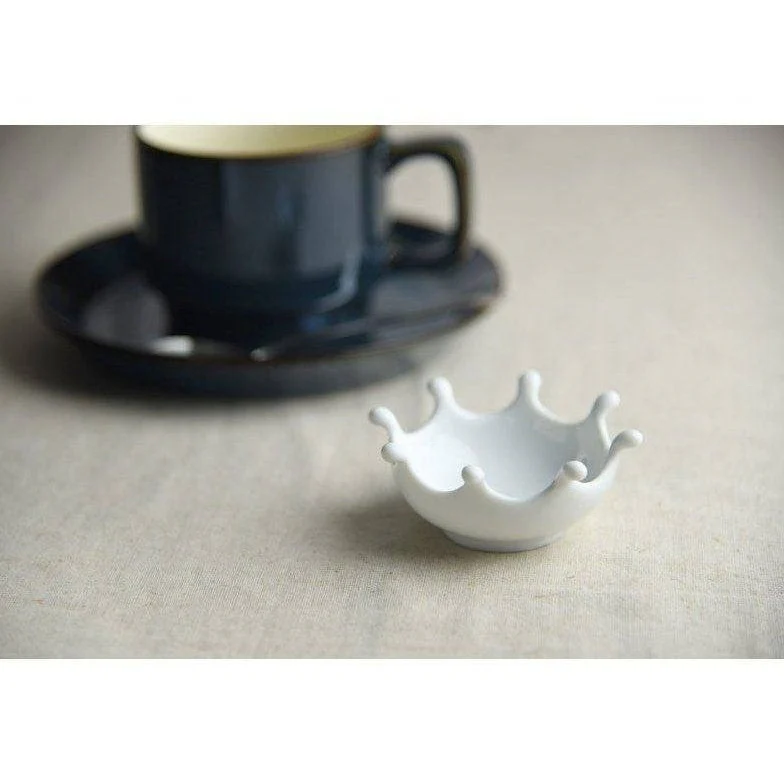 Miyama Amuse Milk Crown Drop Mini Dish 7.5D - Image 6