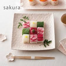 Miyama Sakura Square Plate  25x25 - Image 2