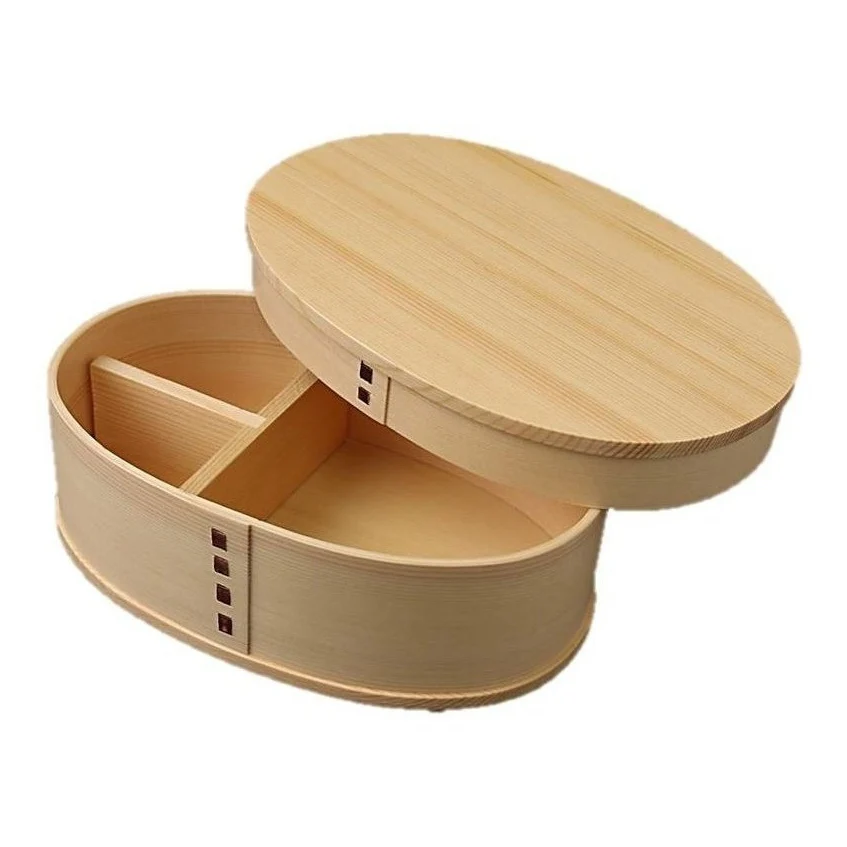 More Life Mage Wappa Oval Cedar Wood Bento Box 500ml - Image 2