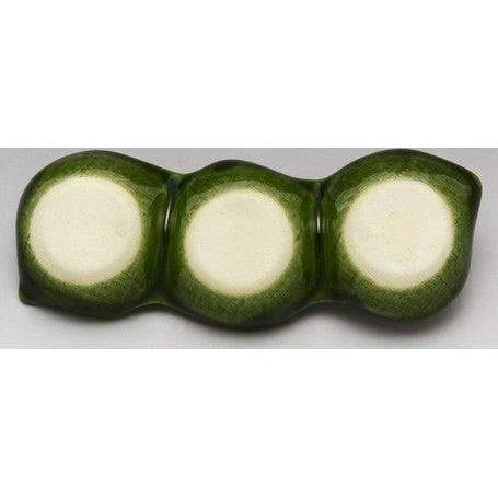 Oribe Leaf 3-Section Condiment Plate - 17.5x6.5cm - Image 4