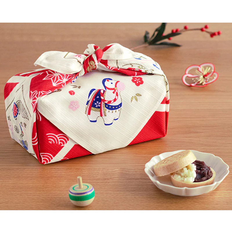 Musubi Zodiac Horse Furoshiki Wrapping Cloth 50cm - Image 2