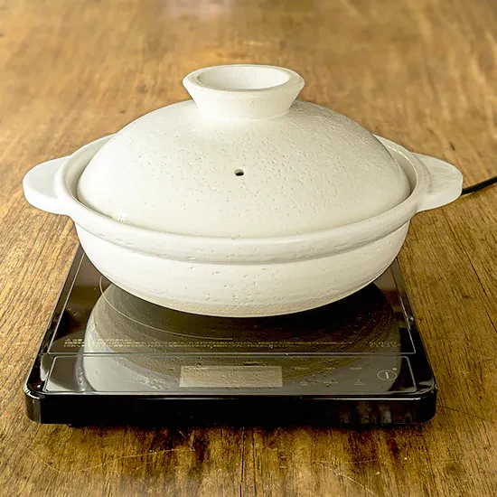 Nagatanien Iga IH Donabe - Large - White - Image 2