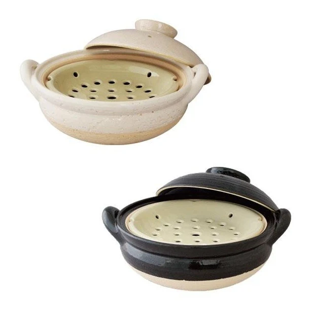 Nagatanien Mushi Nabe Clay Pot Steamer 2L - Image 2
