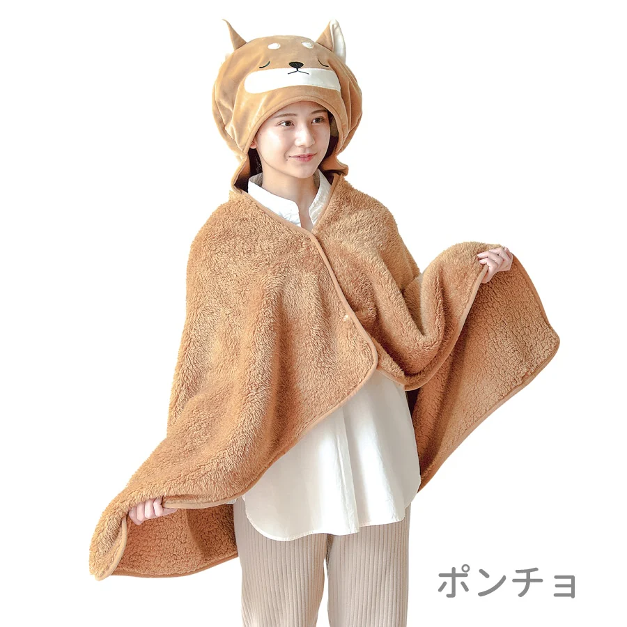 Nemunemu 5-Way Large Blanket - Shiba Dog Kotaro - Image 4
