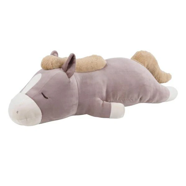 Nemunemu Premium Hug Pillow Greige Horse Holly - Image 7