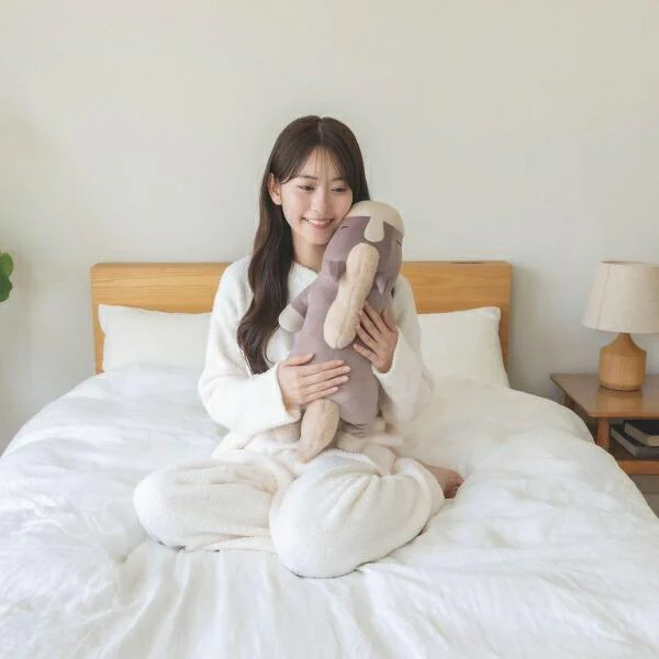 Nemunemu Premium Hug Pillow Greige Horse Holly - Image 8