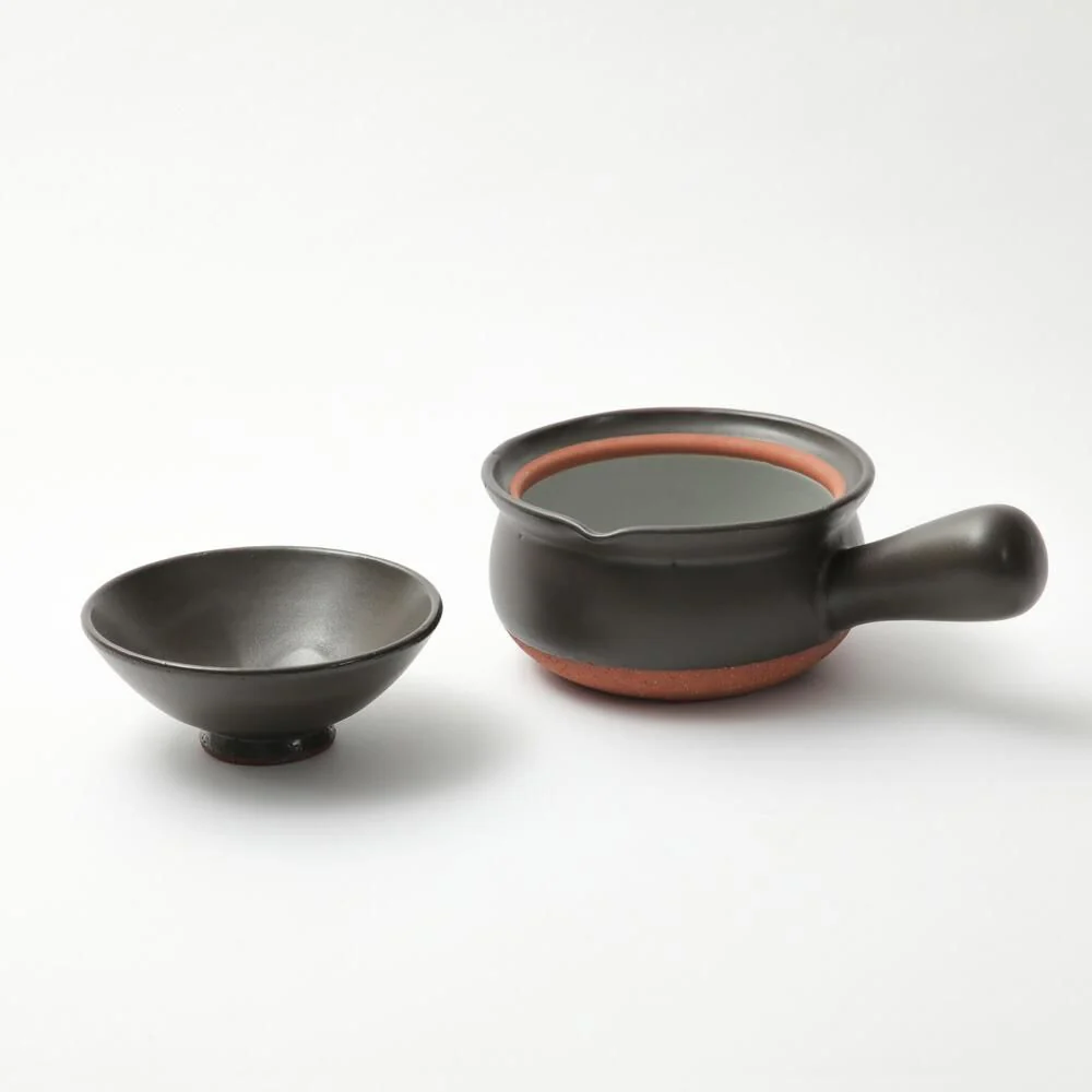 Nichijosahanki Matte Black Donabe Yukihira Pot with Rice Bowl Lid - Image 5