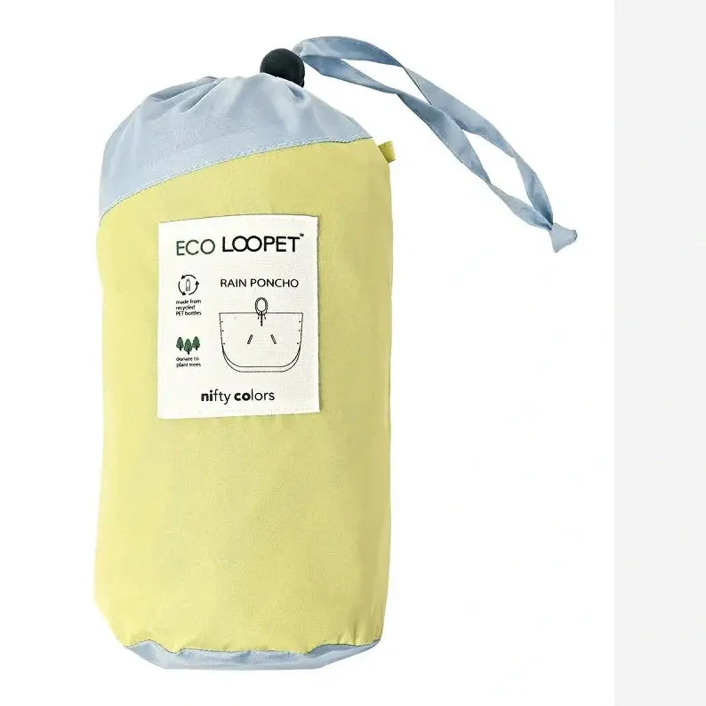 NIFTY COLORS Eco Loopet Bicolour Grey/Yellow Poncho - Image 2