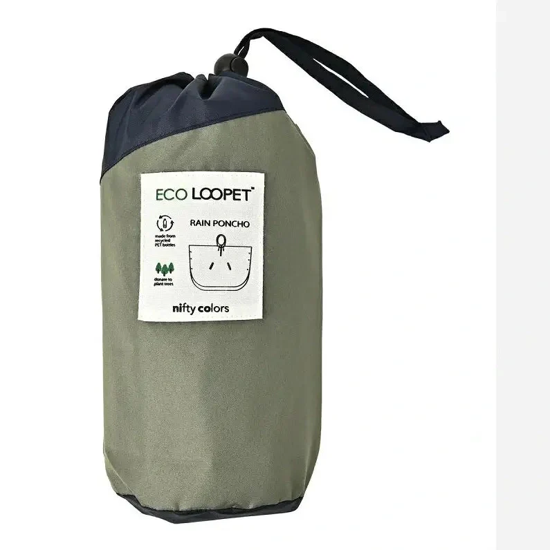 NIFTY COLORS Eco Loopet Bicolour Navy/Grey Poncho - Image 2