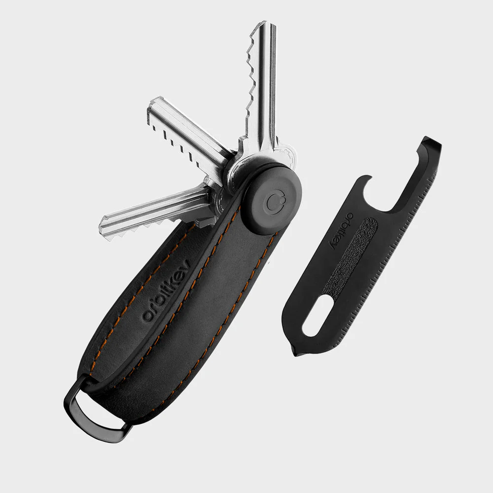 Orbitkey Crazy Horse Leather + Multi-Tool V2 Gift Set - Black - Image 2