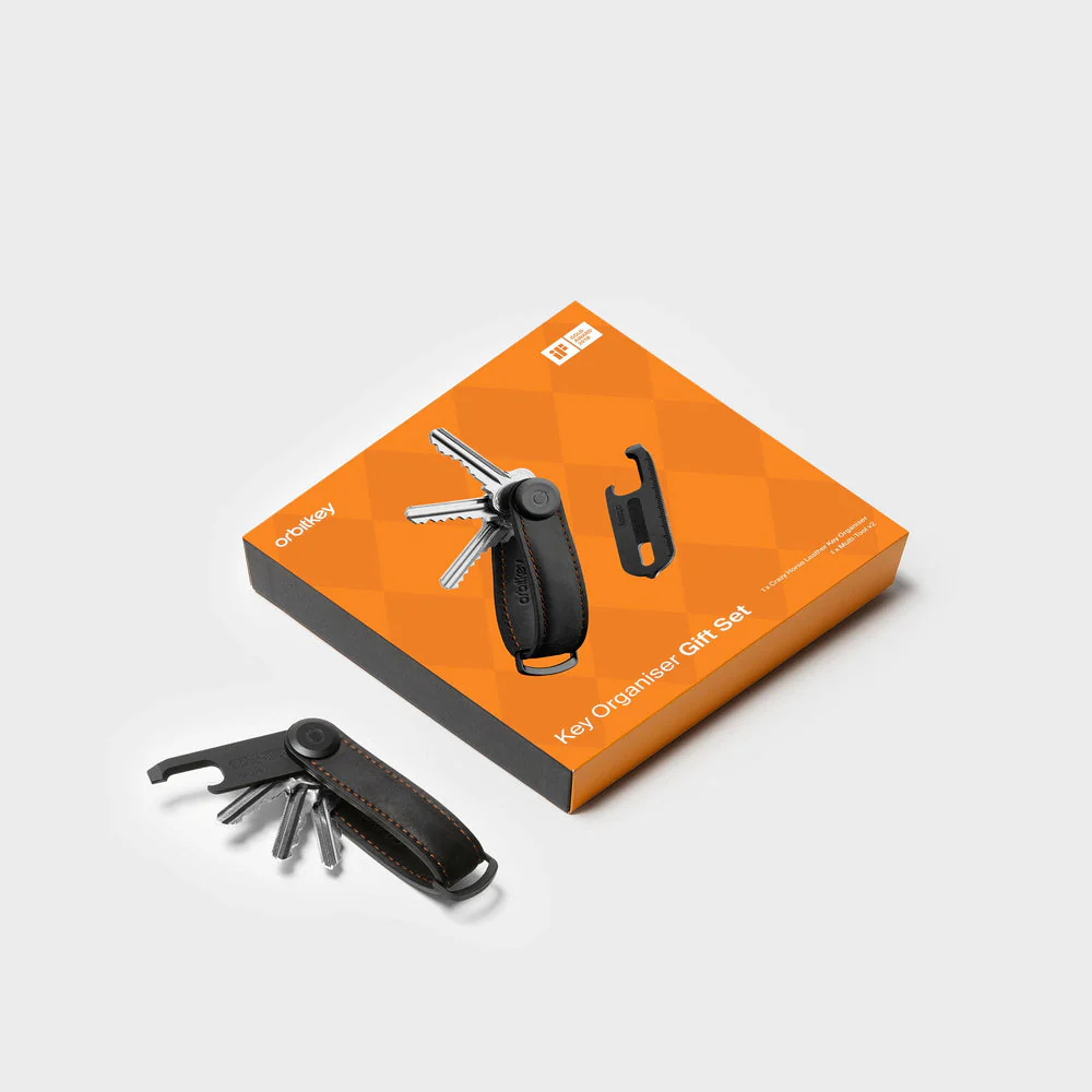 Orbitkey Crazy Horse Leather + Multi-Tool V2 Gift Set - Black - Image 5