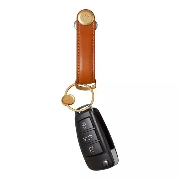 Orbitkey Leather Key Organiser + Ring V2 - Cognac / Tan - Image 3