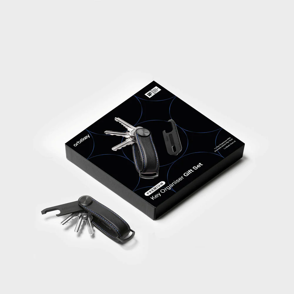 Orbitkey Pro leather + Multi-Tool V2 Gift Set - Black - Image 5