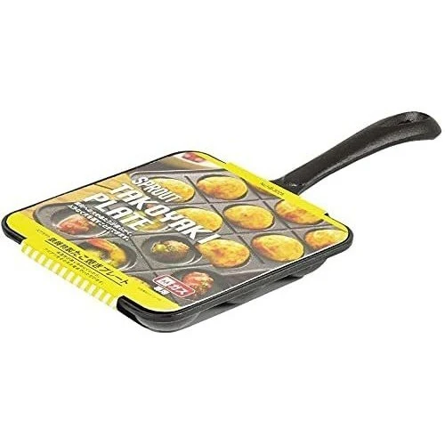 Pearl Life Sprout Cast Iron Takoyaki Plate 9 Holes - Image 2